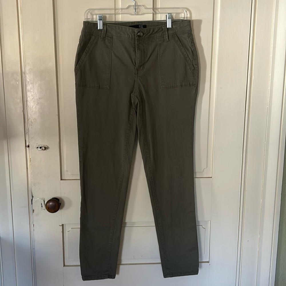 1822 Denim Army Green Jeans Size 6/Straight Leg/Stretch